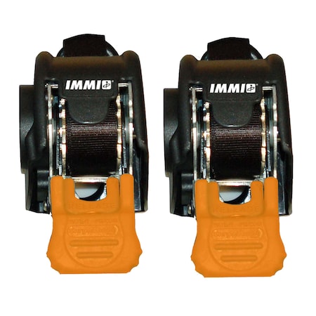 Cargobuckle Mini G3 Retractable Ratchet Tie-Down - 1" x 72" Pair F103745